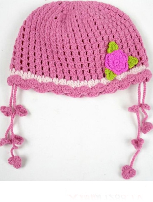 幼之戀小歡狗幼兒帽淺粉