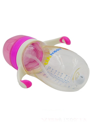 喂嗨皮210ml雙色寬口徑PA企鵝小金瓶綠色紅色