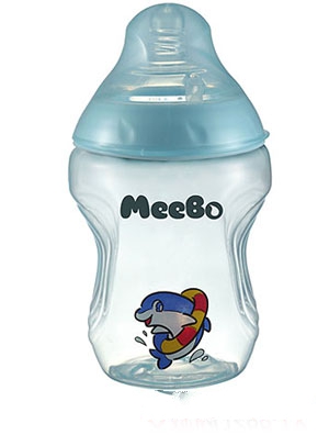 美兒寶晶露自然乳感無手柄奶瓶粉色