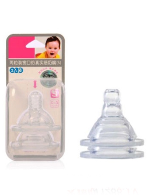 一品佳兒母乳實感奶嘴(寬口十字孔)