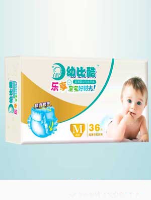 幼比酷中包紙尿褲褲M-36片