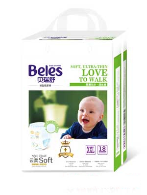 貝瑞舒柔薄樂步成長褲XL碼