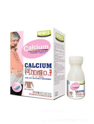 果果佳孕早期鈣加維D3咀嚼片