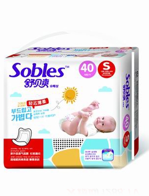 舒貝爽輕芯薄柔紙尿片S40