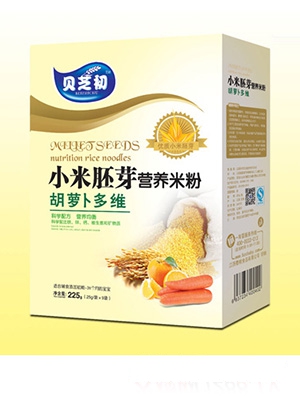 貝芝初胡蘿卜多維-小米胚芽營養米粉盒裝