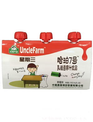 農場大叔水蜜桃味乳酸菌果汁飲品