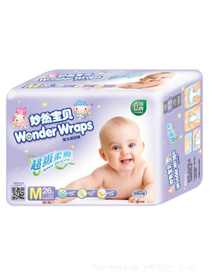 妙然寶貝超級柔爽嬰兒紙尿褲M碼26片