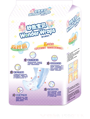 妙然寶貝森呼吸嬰兒紙尿片M碼38片