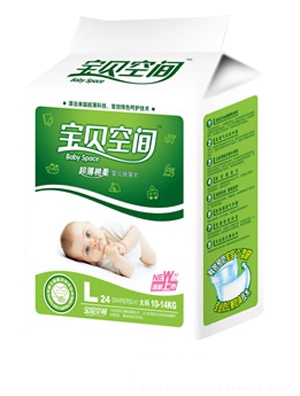寶貝空間超薄倍柔嬰兒紙尿片M
