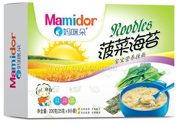 媽咪朵菠菜海苔寶寶營(yíng)養(yǎng)掛面