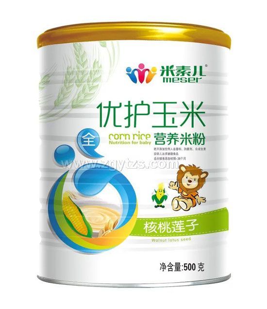 米素兒核桃蓮子優護玉米營養米粉