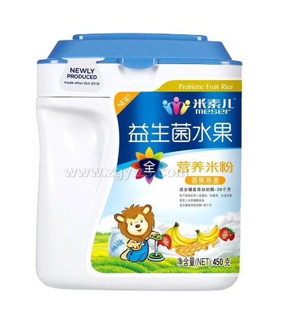 米素兒益生菌水果營養米粉聽裝