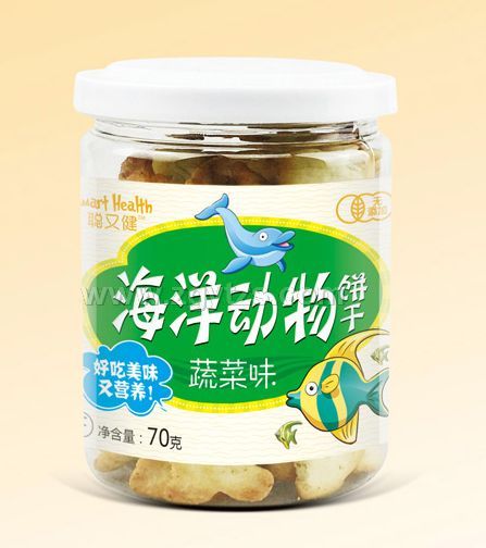 聰又健海洋動(dòng)物餅干(蔬菜味)