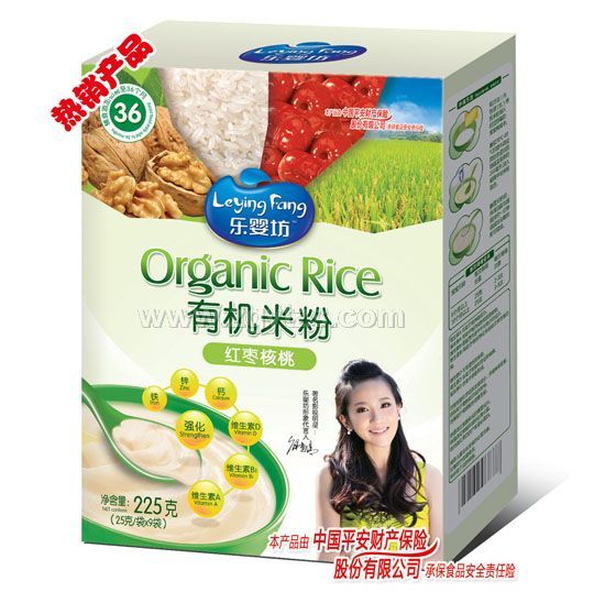 樂嬰坊有機米粉紅棗核桃