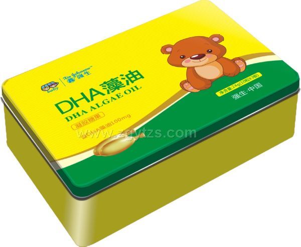 鑫強(qiáng)生-DHA藻油凝膠糖果-鐵盒