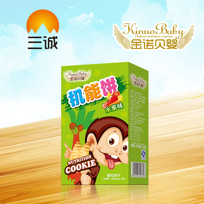 金諾貝嬰機能餅(水果味)