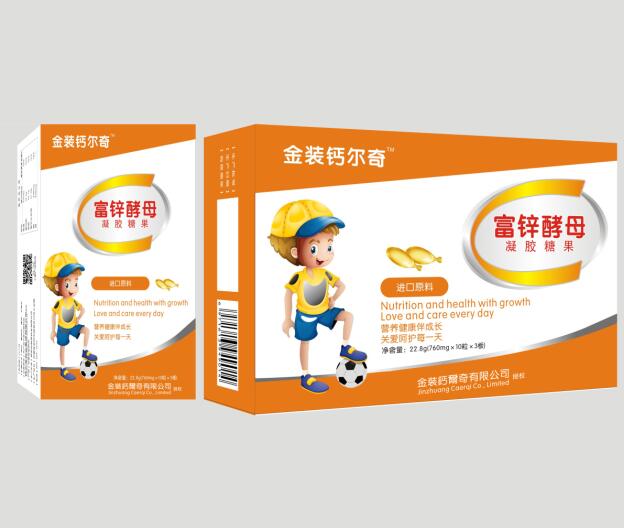 金裝鈣爾奇富鋅酵母凝膠糖果