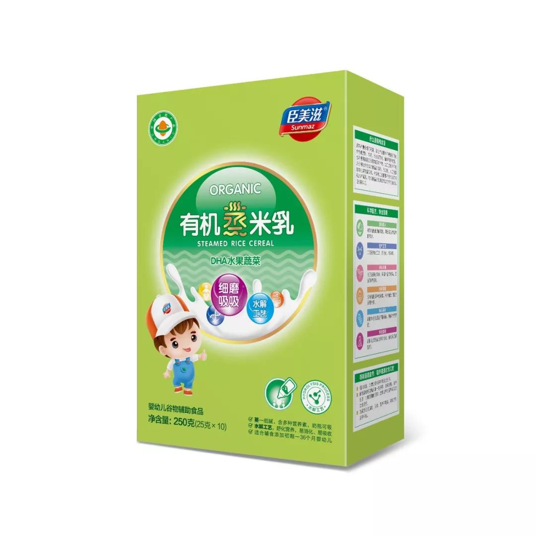 臣美滋(盒裝)有機(jī)蒸米粉水果蔬菜