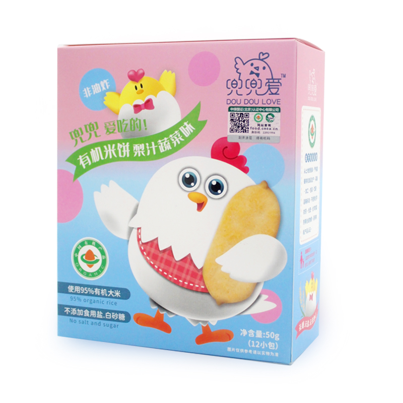 兜兜愛有機米餅 梨汁蔬菜味