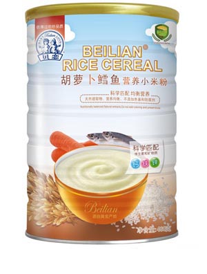 貝戀胡蘿卜鱈魚營養小米粉聽裝