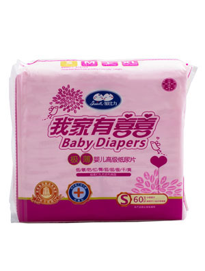 加比力我家有喜極薄嬰兒高級(jí)紙尿片S碼60片