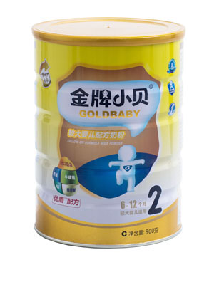 加比力較大嬰兒配方奶粉2段900g聽(tīng)裝