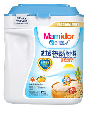 媽咪朵香橙胡蘿卜益生菌水果營(yíng)養(yǎng)蒸米粉