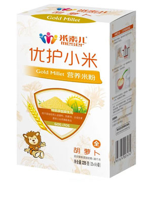 米素兒胡蘿卜優(yōu)護(hù)小米營(yíng)養(yǎng)米粉盒裝