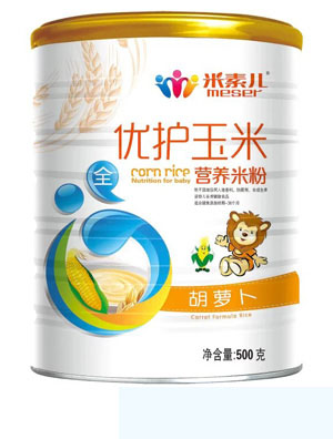 米素兒胡蘿卜優(yōu)護(hù)玉米營(yíng)養(yǎng)米粉聽(tīng)裝