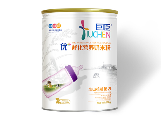 巨臣優(yōu)+舒化營(yíng)養(yǎng)奶米粉聽裝-淮山核桃-配方