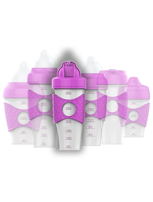 綠糖生活紫色水晶水杯280m