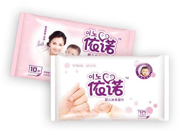 依諾嬰兒凈柔濕巾10片