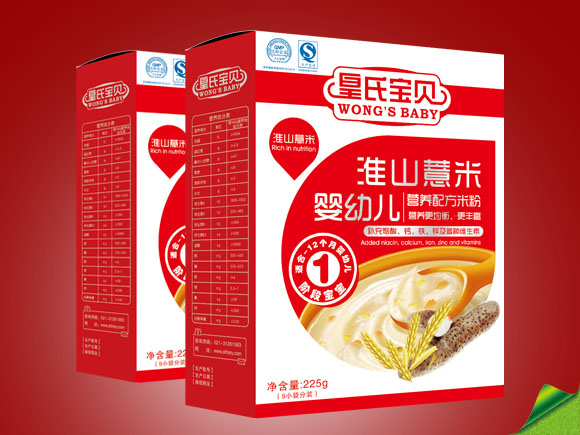 皇氏寶貝盒裝淮山惹米營養米粉1段