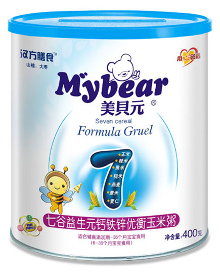 美貝元七谷益生元鈣鐵鋅優衡玉米粥