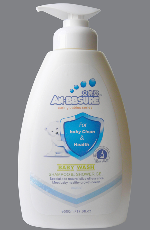 安寶舒嬰兒洗發沐浴露(抗菌潔膚)500g