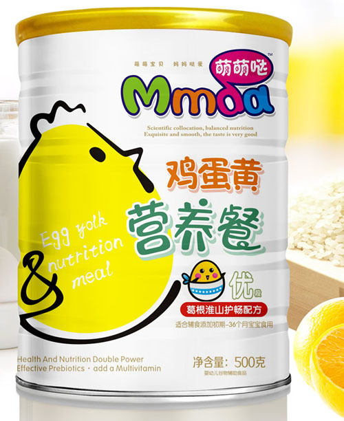 萌萌噠500克鐵聽葛根淮山護暢雞蛋黃營養餐