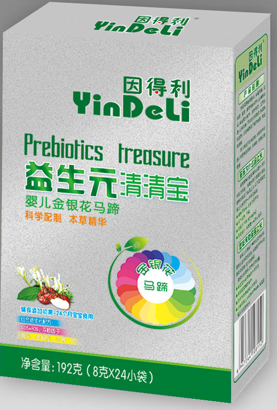 因得利嬰兒金銀花馬蹄益生元清清寶