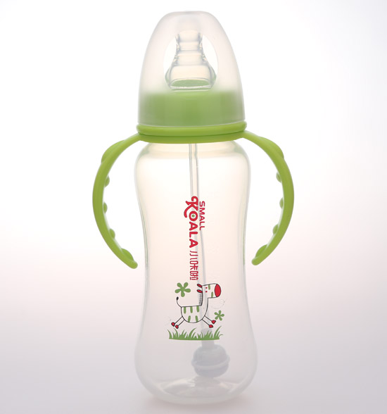 小咔啦標準口徑嬰兒奶瓶240ml綠色