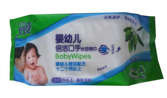 安安愛嬰兒倍潔口手水紡棉巾80片