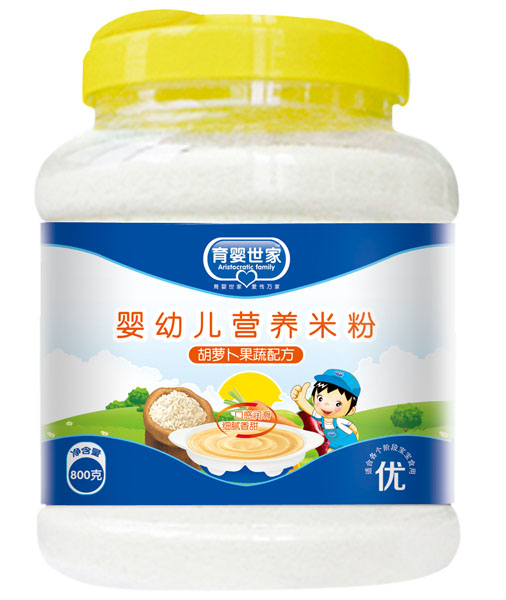 育嬰世家胡蘿卜果蔬配方嬰幼兒營養(yǎng)米粉