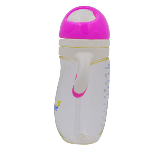 300ml旋轉(zhuǎn)蘑菇頭PA學飲杯紅色