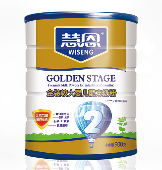 慧恩金裝較大嬰兒配方奶粉(罐裝900克)