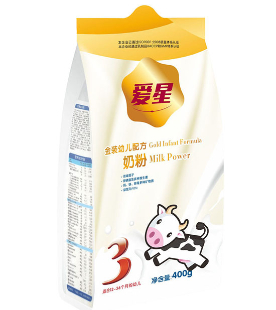 愛星金裝幼兒配方奶粉3段袋裝