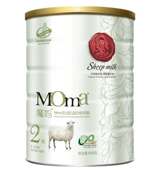Moma魔媽較大嬰兒配方綿羊奶粉2段800克
