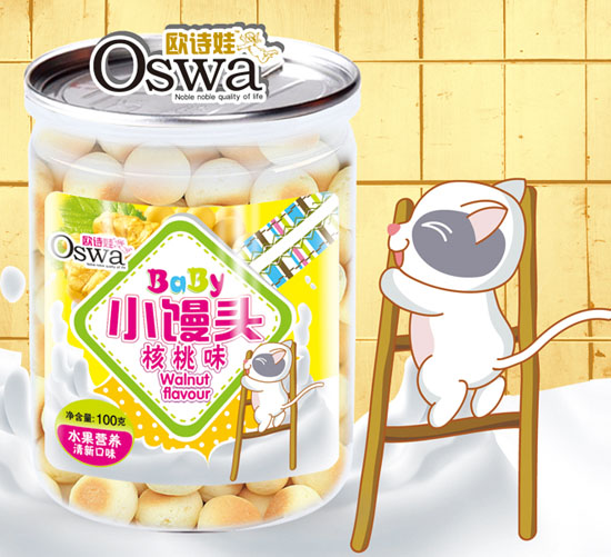歐詩(shī)娃核桃味小饅頭