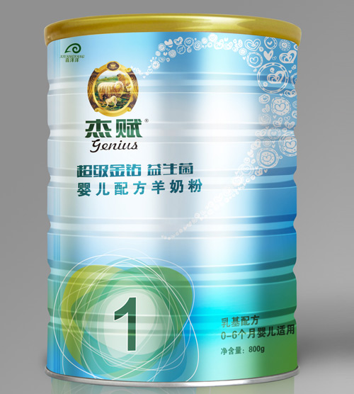 杰賦超級(jí)金鉆益生菌嬰兒配方羊奶粉1段800g