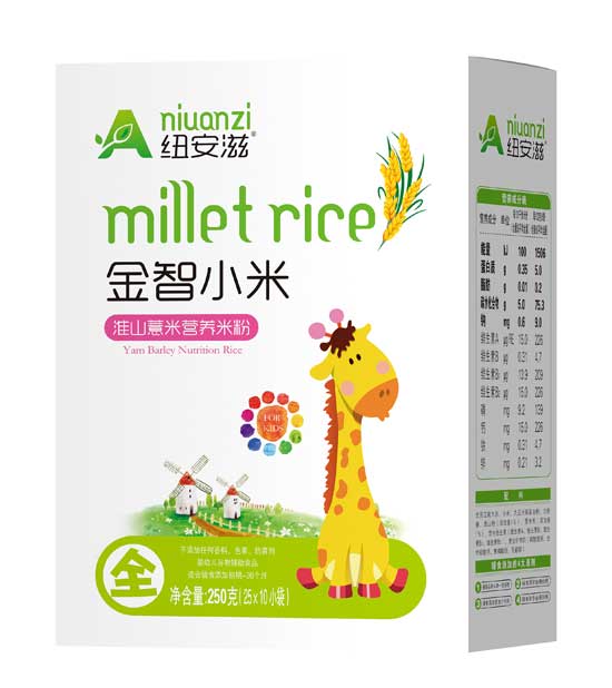 紐安滋淮山薏米金智小米營養米粉全段(盒)