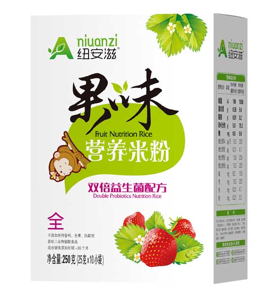 紐安滋雙倍益生菌配方果味營養米粉(盒)