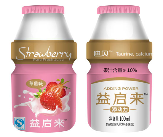 益啟來乳酸菌草莓味100ml