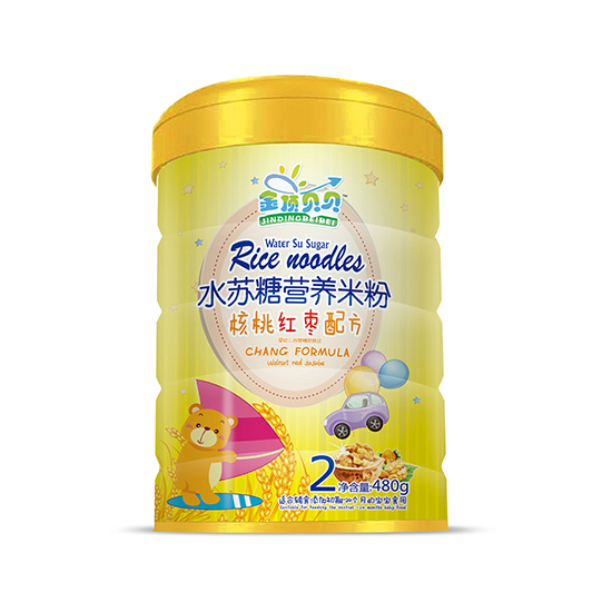 金頂貝貝核桃紅棗配方水蘇糖營養米粉聽裝